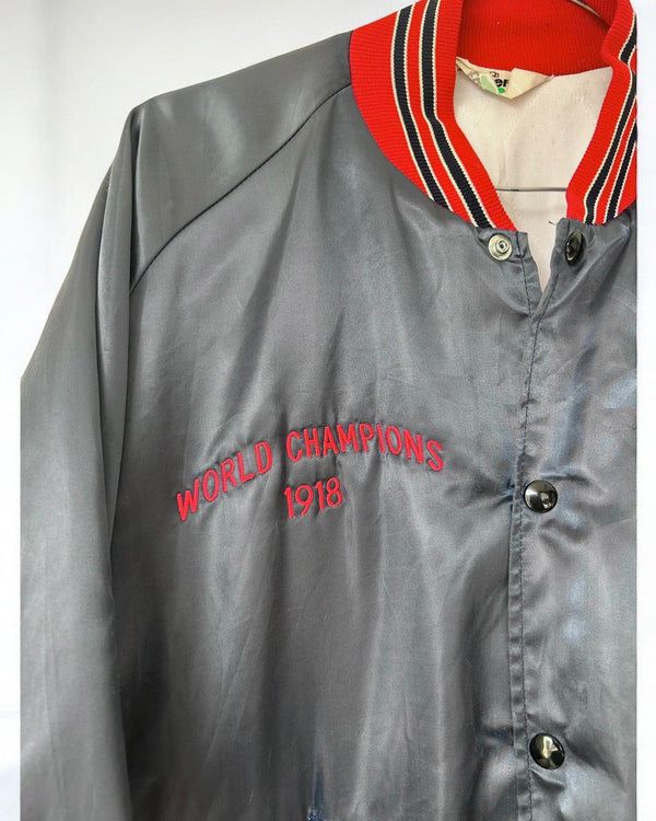Red Sox Varsity Jacket 1918 World Champion Boston Tupfer Size L by Vintage USA Sports - VARSITY JACKET available on lyonsway.com for 265.00 . Perfect for ABOVE €125, L, RED SOX, size L, ULTRA RARE, varsity jacket .