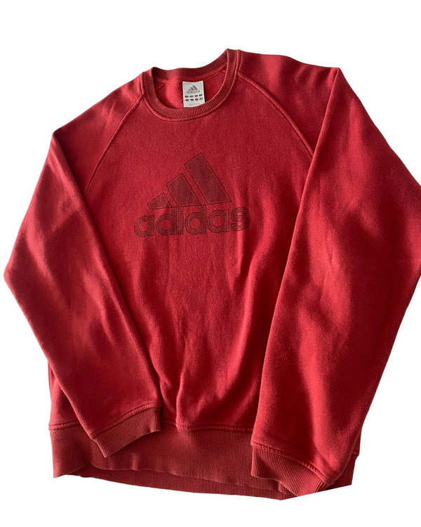 Red Vintage Adidas Logo Sweater Size L by ADIDAS - available on lyonsway.com for 55.00 . Perfect for ADIDAS, RED, size L, €25-€55 .