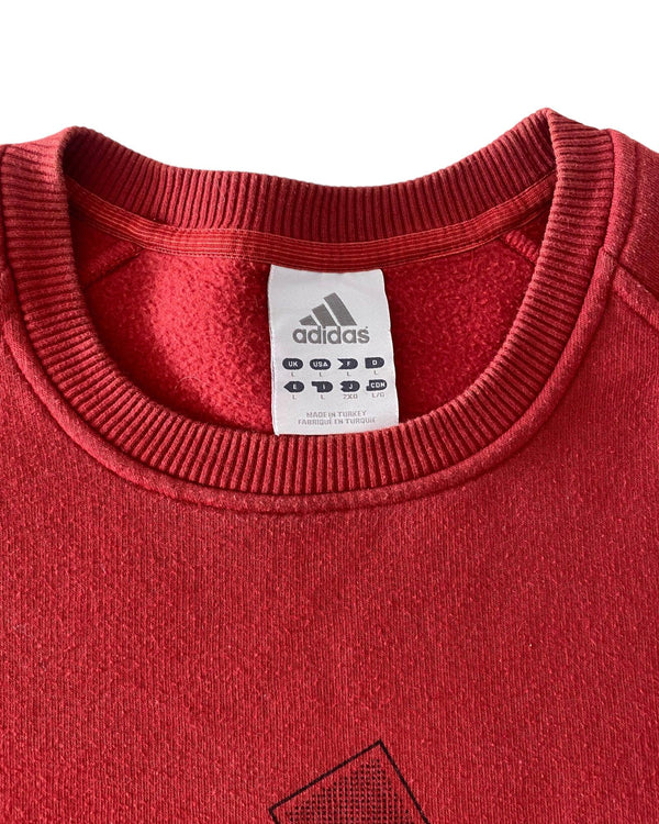 Red Vintage Adidas Logo Sweater Size L by ADIDAS - available on lyonsway.com for 55.00 . Perfect for ADIDAS, RED, size L, €25-€55 .