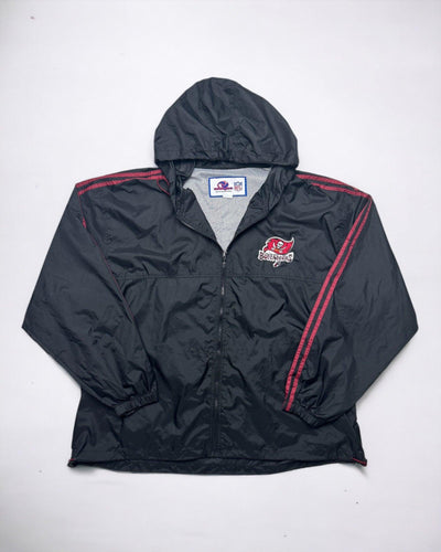 Unique Sports Generation Vintage Tampa Bay Buccaneers Jacket Size L by Vintage USA Sports - Windbreaker available on lyonsway.com for 55.00 . Perfect for BLACK,NFL,€55-€75 .