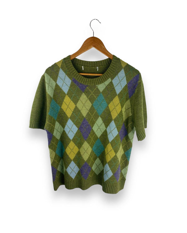 Vintage Argyle Shirt Size L by Lyons way - available on lyonsway.com for 14.95 . Perfect for GREEN, M, SIZE M, €0-€25 .