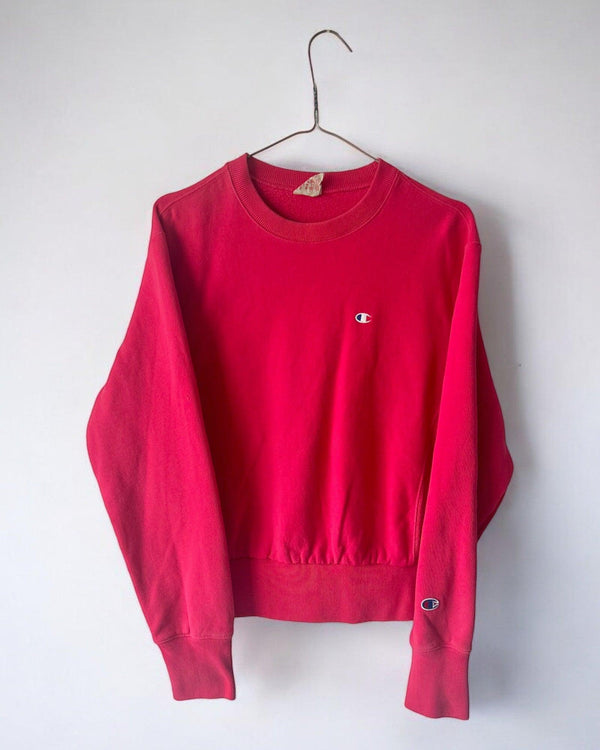 Vintage Champion Size M Pink/Red by Champion - CREWNECK available on lyonsway.com for 40.00 . Perfect for CHAMPION, M, SIZE M, €25-€55 .