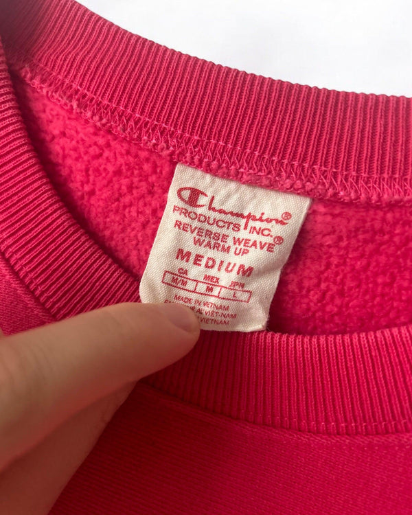 Vintage Champion Size M Pink/Red by Champion - CREWNECK available on lyonsway.com for 40.00 . Perfect for CHAMPION, M, SIZE M, €25-€55 .