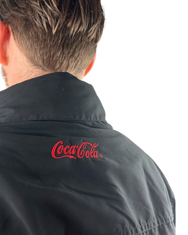 Vintage Coca Cola Jacket Black Size L by COCA COLA - Windbreaker available on lyonsway.com for 44.95 . Perfect for 25-55, BLACK, OTHER BRANDS .