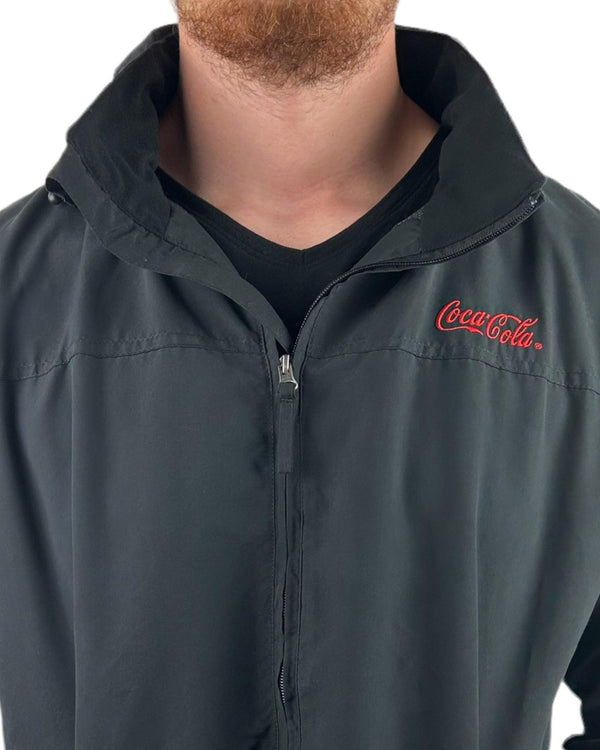 Vintage Coca Cola Jacket Black Size L by COCA COLA - Windbreaker available on lyonsway.com for 44.95 . Perfect for 25-55, BLACK, OTHER BRANDS .