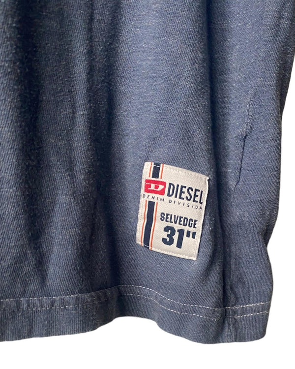 Vintage Diesel Selvedge T-Shirt Size L by Lyons way | Online Handpicked Vintage Clothing Store - available on lyonsway.com for 28.00 . Perfect for BLUE, DARK BLUE, DIESEL, OTHER BRANDS, €25-€55 .