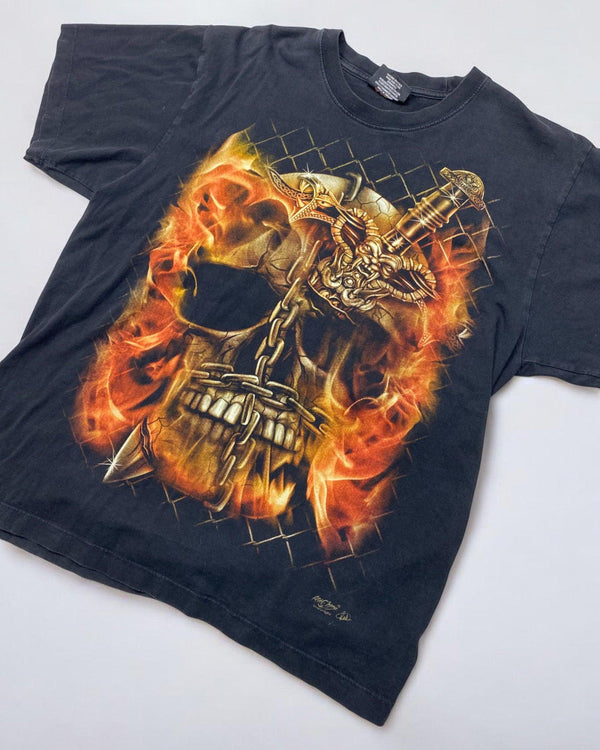 Vintage Graphic Tee With Double Print Size L by Unbranded - Graphic T-shirt available on lyonsway.com for 30.00 . Perfect for L,OTHER BRANDS,size L,€25-€55 .