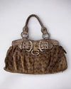 Vintage Guess Bag Beige Monogram Ultra Rare