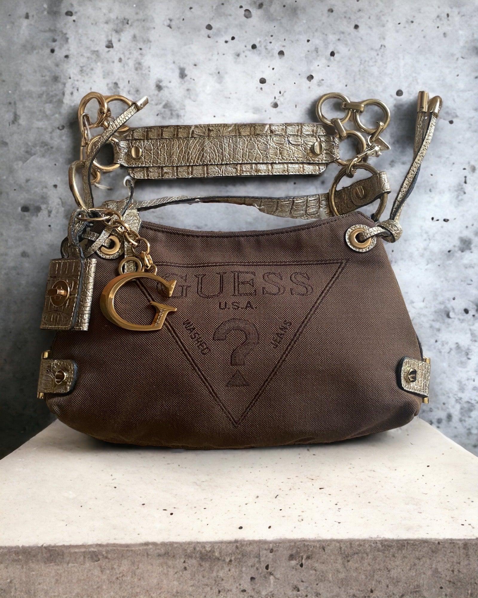Buy Women's Guess Textured Baguette Bag Online | Centrepoint KSA