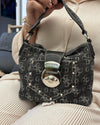 Vintage Guess Bag Dark Denim Monogram - Lyons way | Online Handpicked Vintage Clothing Store