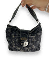 Vintage Guess Bag Dark Denim Monogram - Lyons way | Online Handpicked Vintage Clothing Store