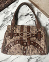 Vintage Guess Bag Rare Beige Monogram - Lyons way | Online Handpicked Vintage Clothing Store