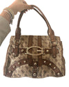 Vintage Guess Bag Rare Beige Monogram - Lyons way | Online Handpicked Vintage Clothing Store