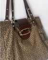 Vintage Guess Tasche Schultertasche Y2K Beige