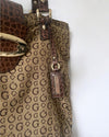 Vintage Guess Tasche Schultertasche Y2K Beige