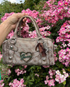 Vintage Guess Bag With Charms Beige Y2K - Lyons way | Online Handpicked Vintage Clothing Store