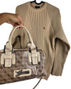 Vintage Guess Bag With Charms - Lyons way | Online Handpicked Vintage Clothing Store