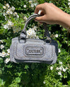 Vintage Guess Monogram Small Handbag: Timeless Elegance in Grey - Lyons way | Online Handpicked Vintage Clothing Store