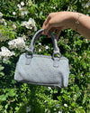 Vintage Guess Monogram Small Handbag: Timeless Elegance in Grey - Lyons way | Online Handpicked Vintage Clothing Store