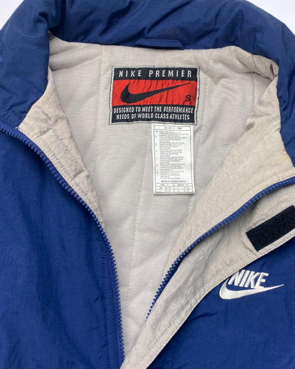 Vintage Nike Premier Jacket Size M Swoosh by Nike - jacket available on lyonsway.com for 75.00 . Perfect for BABY BLUE,BLUE,DARK BLUE,NIKE,€55-€75 .