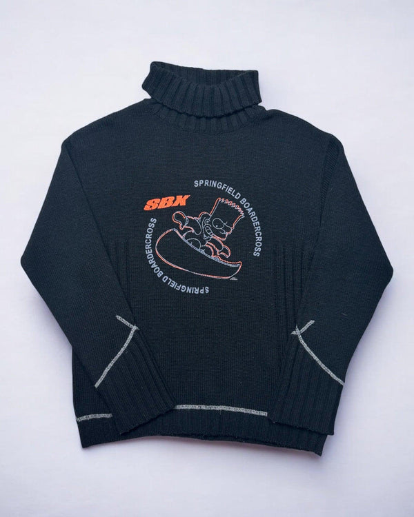 Vintage Simpson Turtleneck Sweater Size M by The Simpsons - JUMPER available on lyonsway.com for 45.00 . Perfect for BLACK,M,SIZE M .