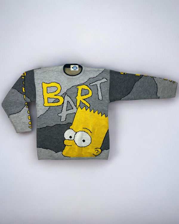 Vintage Simpsons Sweater Size L Knitted Jumper by The Simpsons - SWEATER available on lyonsway.com for 160.00 . Perfect for ABOVE €125,bart simpson,L,SIMPSONS,size L,THE SIMPSONS,ULTRA RARE .