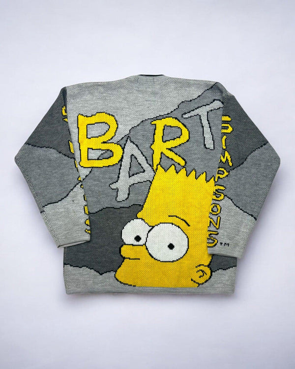 Vintage Simpsons Sweater Size L Knitted Jumper by The Simpsons - SWEATER available on lyonsway.com for 160.00 . Perfect for ABOVE €125,bart simpson,L,SIMPSONS,size L,THE SIMPSONS,ULTRA RARE .