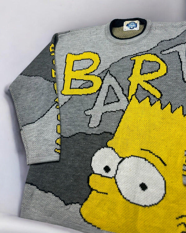 Vintage Simpsons Sweater Size L Knitted Jumper by The Simpsons - SWEATER available on lyonsway.com for 160.00 . Perfect for ABOVE €125,bart simpson,L,SIMPSONS,size L,THE SIMPSONS,ULTRA RARE .