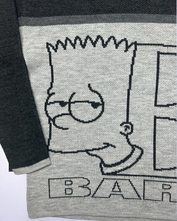 Vintage Simpsons Sweater Size L by The Simpsons - KNITWEAR available on lyonsway.com for 120.00 . Perfect for bart simpson,GREY,L,SIMPSONS,size L,THE SIMPSONS,ULTRA RARE,€100-€125 .