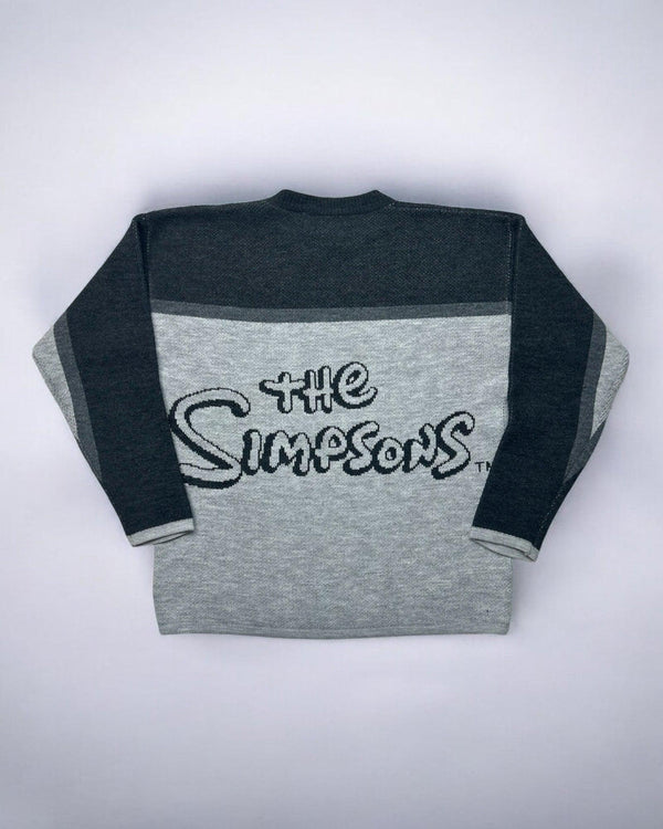 Vintage Simpsons Sweater Size L by The Simpsons - KNITWEAR available on lyonsway.com for 120.00 . Perfect for bart simpson,GREY,L,SIMPSONS,size L,THE SIMPSONS,ULTRA RARE,€100-€125 .