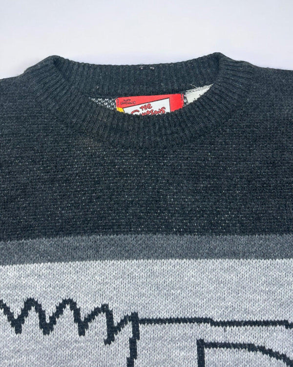 Vintage Simpsons Sweater Size L by The Simpsons - KNITWEAR available on lyonsway.com for 120.00 . Perfect for bart simpson,GREY,L,SIMPSONS,size L,THE SIMPSONS,ULTRA RARE,€100-€125 .