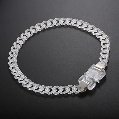Y2K Buckle Men's Bracelet by Lyons way | Online Handpicked Vintage Clothing Store - available on lyonsway.com for 21.83 . Perfect for accessories,chain bracelet,chain necklace,clear buckle men's chain necklace,for him,gift,jewelry .