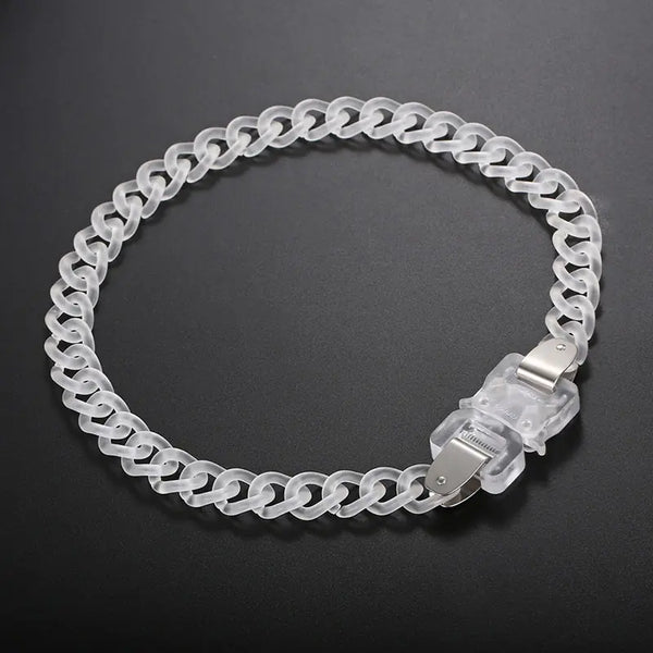 Y2K Buckle Men's Bracelet by Lyons way | Online Handpicked Vintage Clothing Store - available on lyonsway.com for 21.83 . Perfect for accessories,chain bracelet,chain necklace,clear buckle men's chain necklace,for him,gift,jewelry .