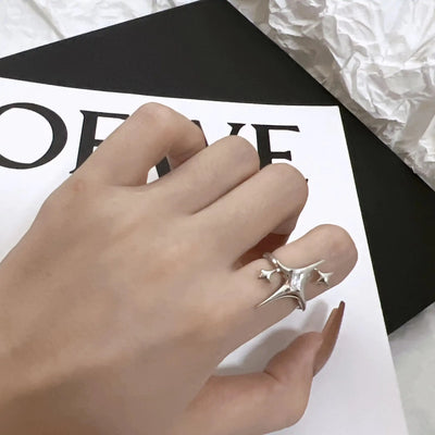 Y2K Crystal Rings by Lyons way | Online Handpicked Vintage Clothing Store - available on lyonsway.com for 17.96 . Perfect for jewelry,rings,unisex .