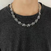 Y2K Gothic Stainless Steel Chain Necklace by Lyons way | Online Handpicked Vintage Clothing Store - available on lyonsway.com for 20.49 . Perfect for accessory,gift,jewelry,necklace .