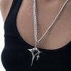 Y2K Heart Cross Necklace by Lyons way | Online Handpicked Vintage Clothing Store - available on lyonsway.com for 18.95 . Perfect for earring,jewelry,necklace .