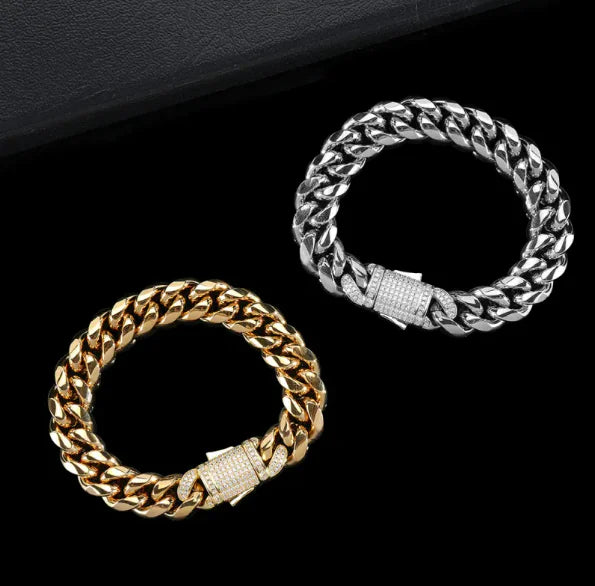Y2K Male Titanium Steel Bracelet by Lyons way | Online Handpicked Vintage Clothing Store - available on lyonsway.com for 39.05 . Perfect for .