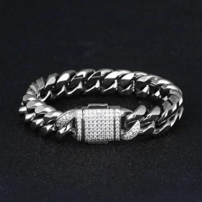 Y2K Male Titanium Steel Bracelet by Lyons way | Online Handpicked Vintage Clothing Store - available on lyonsway.com for 39.05 . Perfect for .