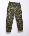 Y2K grunge streetwear military cargo pants with camo pattern and relaxed fit.