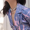 Y2K Pearl Beads Cross Necklace by Lyons way | Online Handpicked Vintage Clothing Store - available on lyonsway.com for 17.10 . Perfect for cross,jewelry,necklace,pearl .