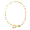 Y2K Stainless Steel Gold Toggle Star Necklace by Lyons way | Online Handpicked Vintage Clothing Store - available on lyonsway.com for 23.92 . Perfect for .