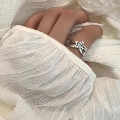 Y2K Star Ring by Lyons way | Online Handpicked Vintage Clothing Store - available on lyonsway.com for 12.00 . Perfect for .