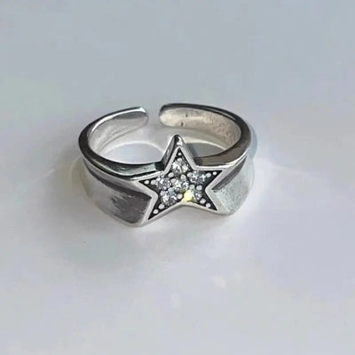 Y2K Star Ring by Lyons way | Online Handpicked Vintage Clothing Store - available on lyonsway.com for 12.00 . Perfect for .
