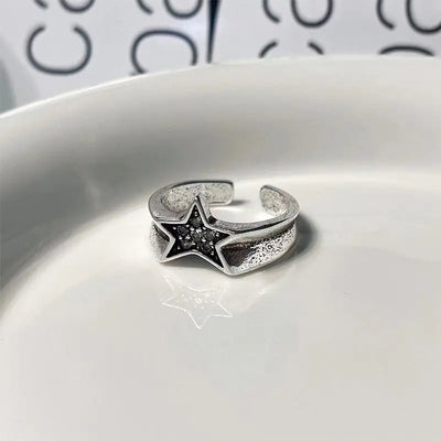Y2K Star Ring by Lyons way | Online Handpicked Vintage Clothing Store - available on lyonsway.com for 12.00 . Perfect for .