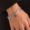 Y2K Titanium Steel Cross Simple Bracelet by Lyons way | Online Handpicked Vintage Clothing Store - available on lyonsway.com for 23.75 . Perfect for .