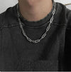 Y2K Titanium Steel Necklace for Men by Lyons way | Online Handpicked Vintage Clothing Store - available on lyonsway.com for 23.70 . Perfect for .
