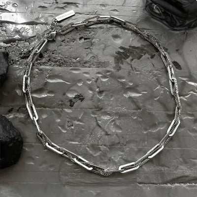 Y2K Titanium Steel Necklace for Men by Lyons way | Online Handpicked Vintage Clothing Store - available on lyonsway.com for 23.70 . Perfect for .