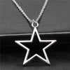 Y2K Vintage Hollow Star Pendant Necklace by Lyons way | Online Handpicked Vintage Clothing Store - available on lyonsway.com for 13.93 . Perfect for accessory,gift,jewelry,necklace .