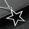 Y2K Vintage Hollow Star Pendant Necklace by Lyons way | Online Handpicked Vintage Clothing Store - available on lyonsway.com for 13.93 . Perfect for accessory,gift,jewelry,necklace .