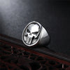 Y2K Vintage Punisher Ring: Stainless Steel by Lyons way | Online Handpicked Vintage Clothing Store - available on lyonsway.com for 19.93 . Perfect for .